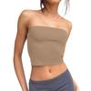 Womens Tube Tops Strapless Crop Tops Basic Backless Sleeveless Bandeau Cute Summer Outfits Sexy Tops