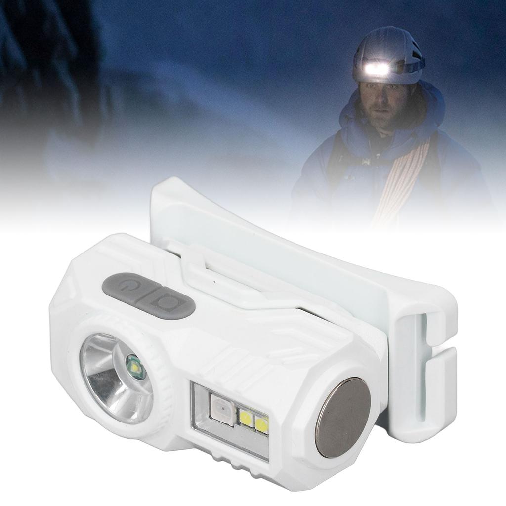 Motion Sensor Headlamp Multiple Modes High Brightness Magnetic LED Light with Headband and   Clip for Outdoor