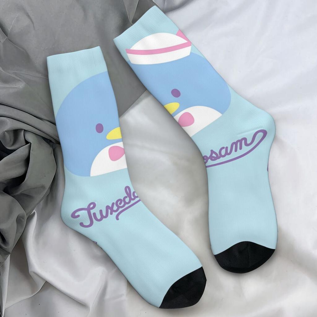 Sanrio Tuxedo Sam Penguin Stockings Women Men Socks Warm Soft Trendy Socks Winter Running Sports Non Slip Graphic Socks Gift