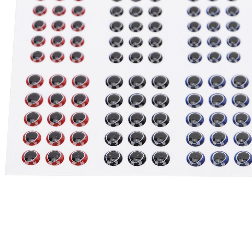 Fishing Lure Artificial Fish Eyes Fishing Hook Crafts 3D Animal Fish Eyes 183pcs Size 1