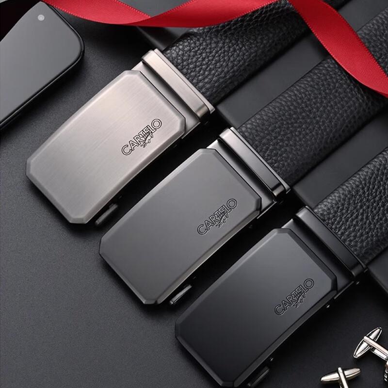 Cartelo Crocodile Men s Automatic Buckle Leather Belt 125cm