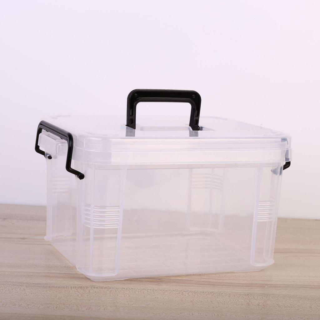 Extra Large Double-Layer Handheld Medicine and First Aid Storage Box