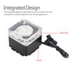 3000 U/min Schnelle Wärmeableitung Computerpumpe 800 l H Durchfluss 3,5 Meter Pumpenkopf PC-Pumpentank Schwarz