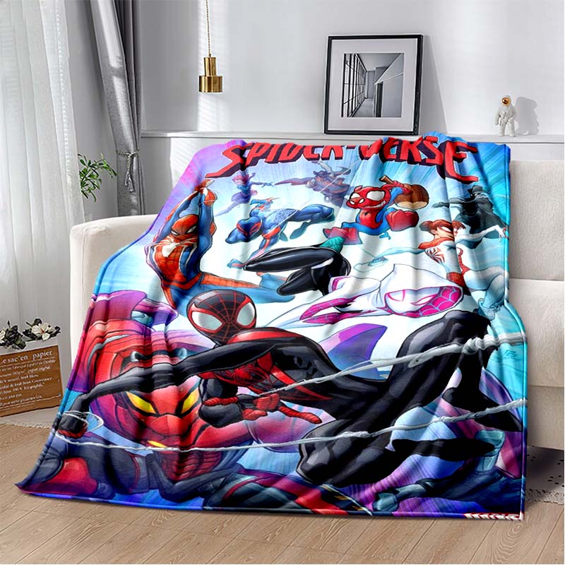 2026 New Spider-Man DIY Printed Blanket, Living Room/Bedroom Shawl, Suitable for Home, Office and Leisure Use, and Can Also Be