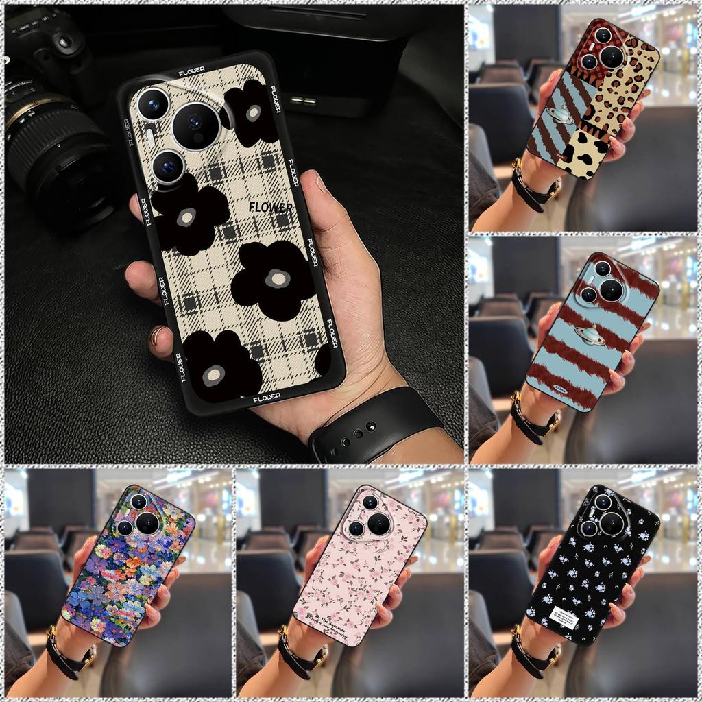 Ölgemälde Staubdichte Handyhülle für Huawei P70 Pro/Pura 70 Pro+ Stoßfestes TPU Langlebig Cartoon Vollständiger Rundumschutz Weiche Hülle