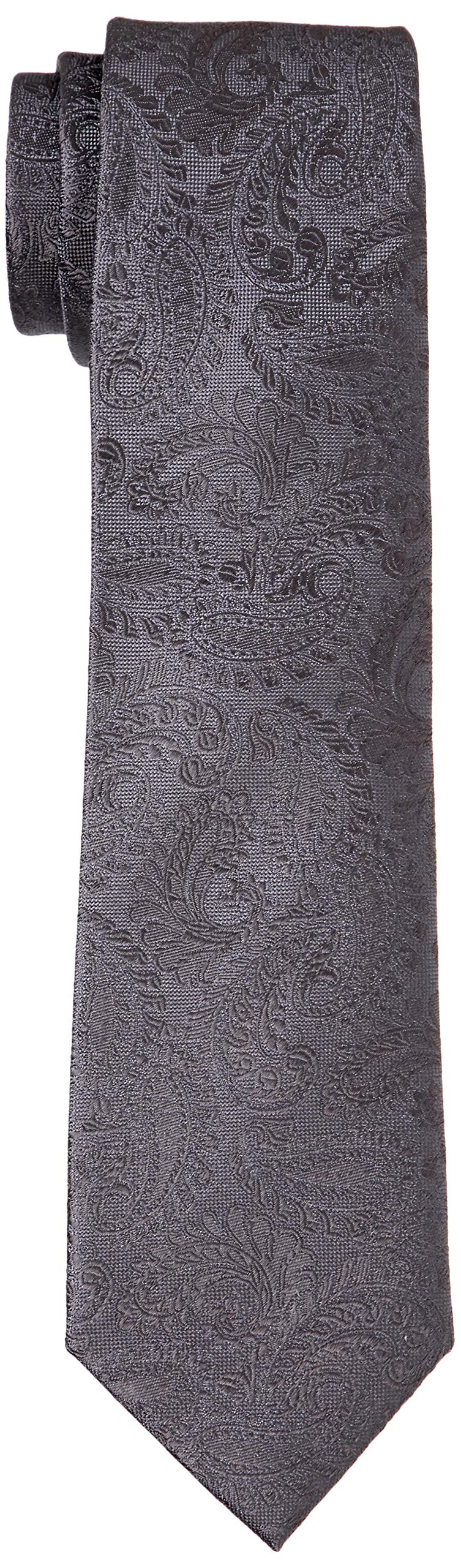 

Code Width Narrow Silk Tie Adult Pattern Narrow Tie 18 Types to Choose from Coming of Age Ceremony Wedding Mode Gray x Paisley Japan 7cm [Dress 101]