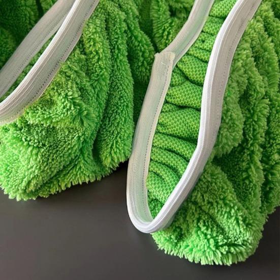 5Pcs Mop Cover Soft Coral Velvet Fabric Strong Water Absorption Quick Clean No Lint Electrostatic Adsorption Dust Hair Removal Mop Cloth