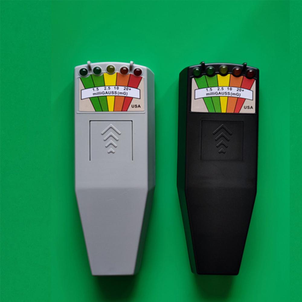 Electromagnetic Field Radiation Tester EMF Reader Electromagnetic Detector Magnetic Field Meter 5 LED Indicator Gauss Meter
