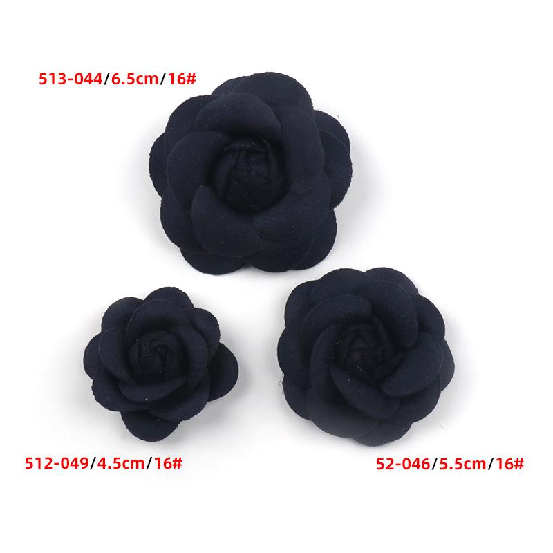 Korean Camellia Fabric Flower Corsage for DIY Headdress and Jewelry Accessories