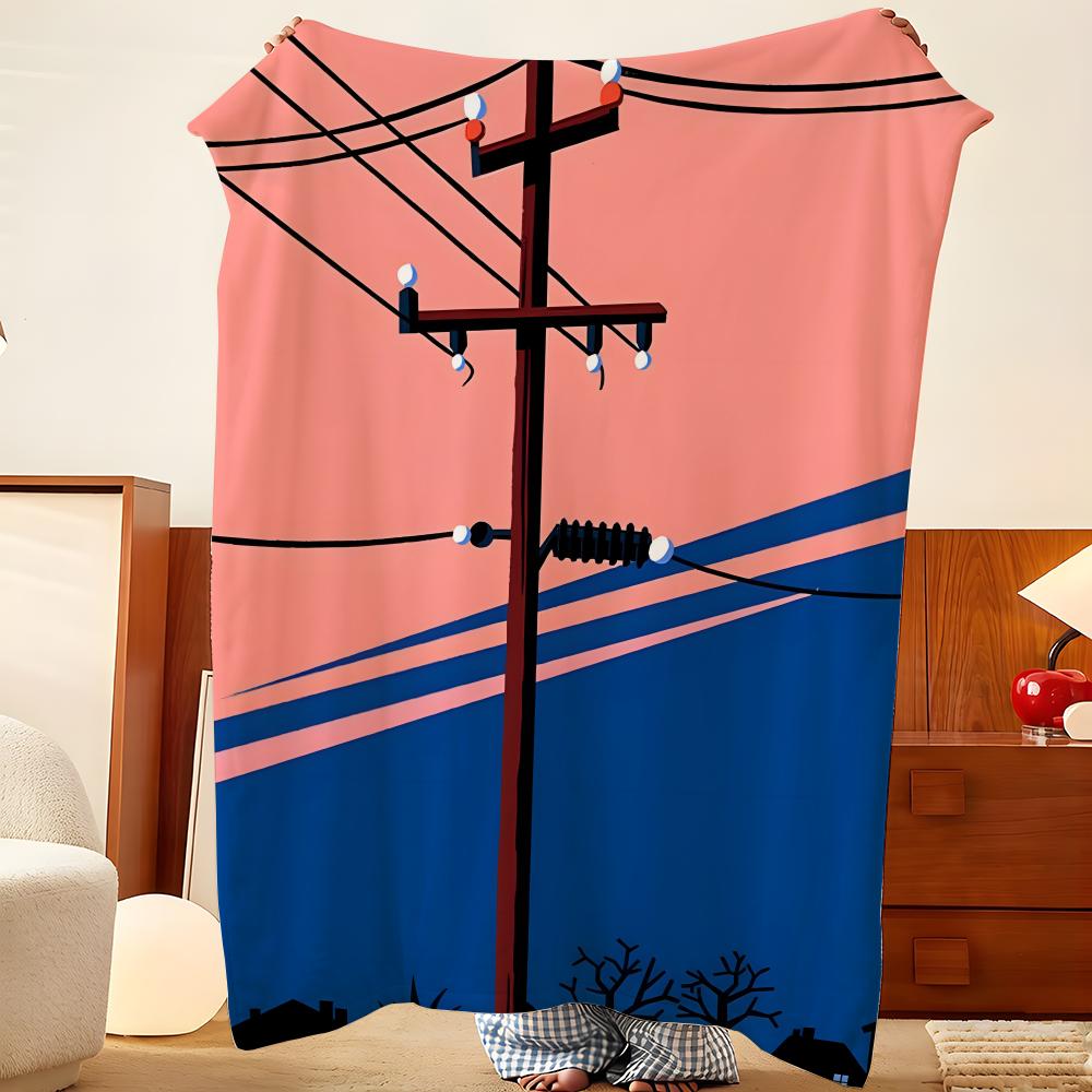 Artist P-Paul S-Sirand Throw Flannel Throw Blanket, Lightweight Cozy, Durable Washable Cute Cool
