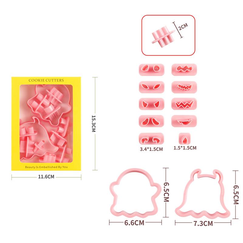 New Pumpkin Ghost Halloween Chocolate Biscuit  For Pastry Mold, Halloween Decorative Kitchenware Set Silicone Molds Pastry