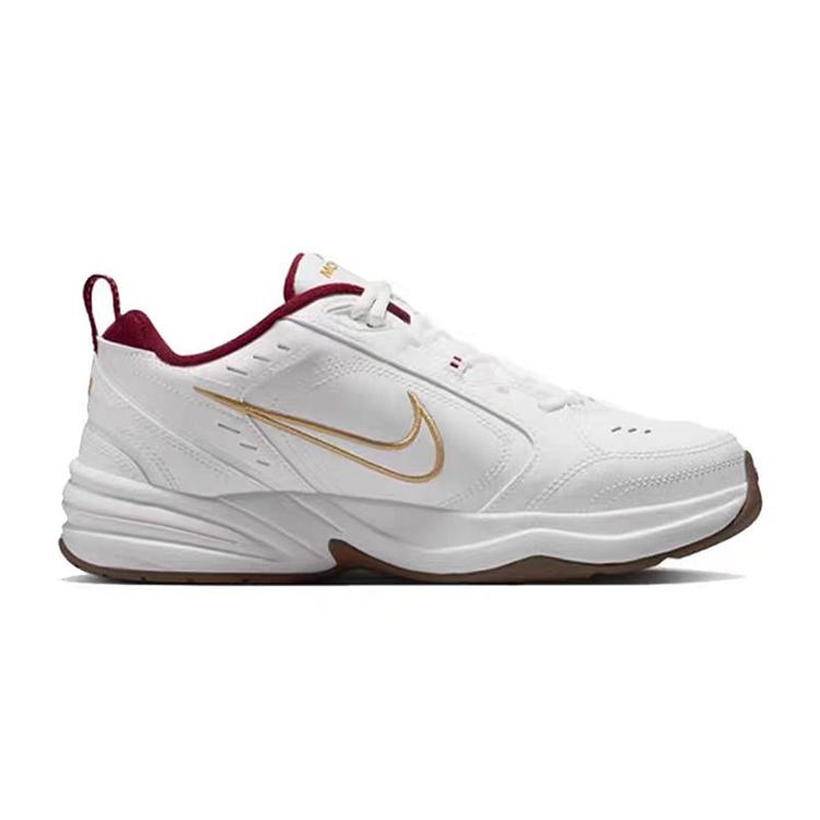 Nike Air Monarch 4 Cushioning Slip Resistant Low top Chunky Sneakers Unisex White IB4607-171(Team366-)