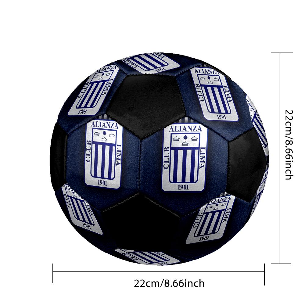 Alianza Lima Soccer Ball Colorful All Ages Machine Stitched PVC Competition Ready Durable High-Bounce