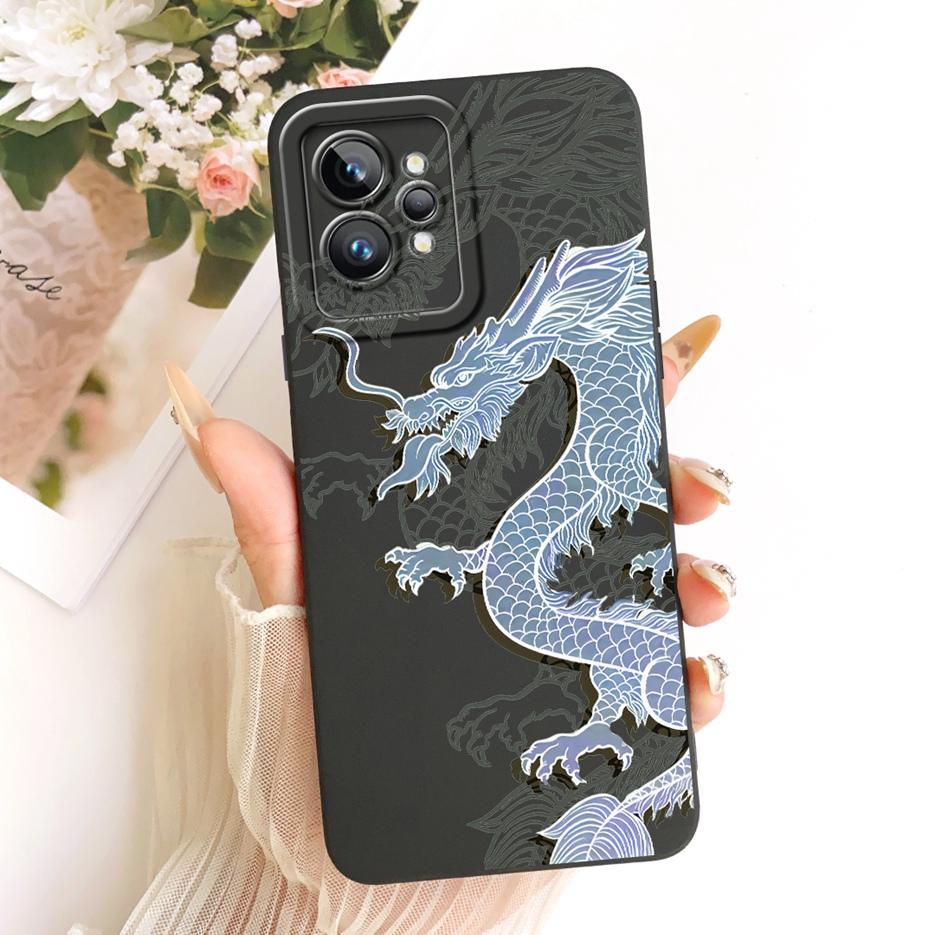 For Realme GT 2 Pro 5G Case Cool Owl Dragon Painted Cover Soft TPU Phone Cases For Realme GT Neo 2 Neo2 GT2 RealmeGT2 Pro Fundas