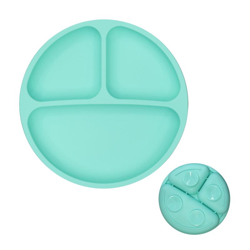 Silicone Suction Plate: Durable, Anti-Fall, Divided Baby Tableware