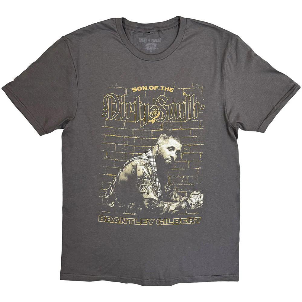 Brantley Gilbert T-Shirt: Dirty South (Charcoal Grey) OFFICIAL NEW S