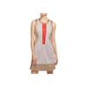 Color Block Design Versatile Mesh Breathable Sleeveless Dress Women Dresses Light-Brown DD7088-247