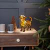Dog Lamp Stained Resin Dog Tabletop Night Light Vintage Night Light Animals Sculpture for Bedroom and Living Room Decoration