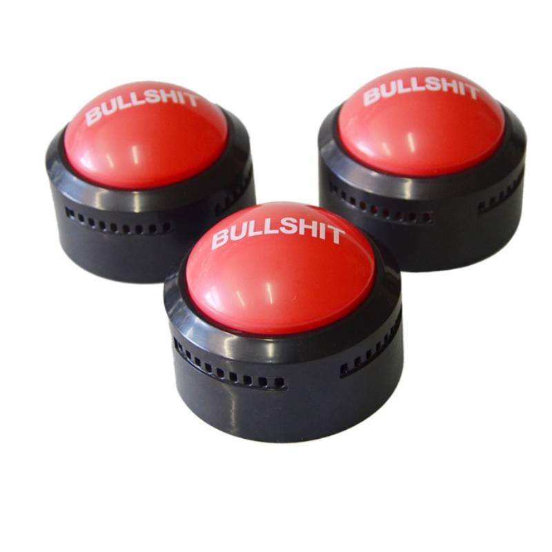Jest Button Bullshit Office Answer Toys Supplies Novelty Desktop Joke Party