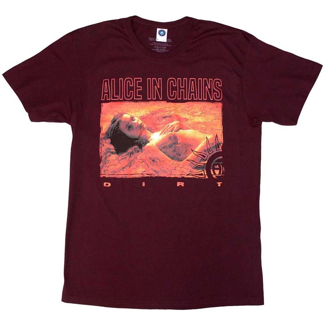 

Alice In Chains Dirt Orange Maroon Red T shirt - NEW L