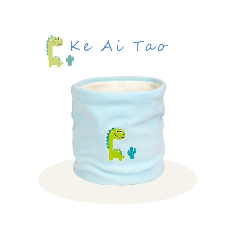 Children's Autumn/Winter Velvet Neck Warmer - Thickened, Windproof Scarf Pullover