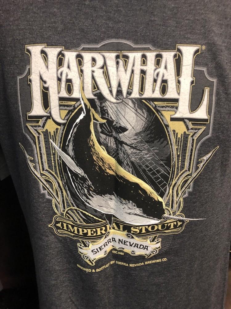 

SIERRA NEVADA BREWING CO. Official Men s Narwhal Imperial Stout Beer T-Shirt Sm Unisex T-Shirt M