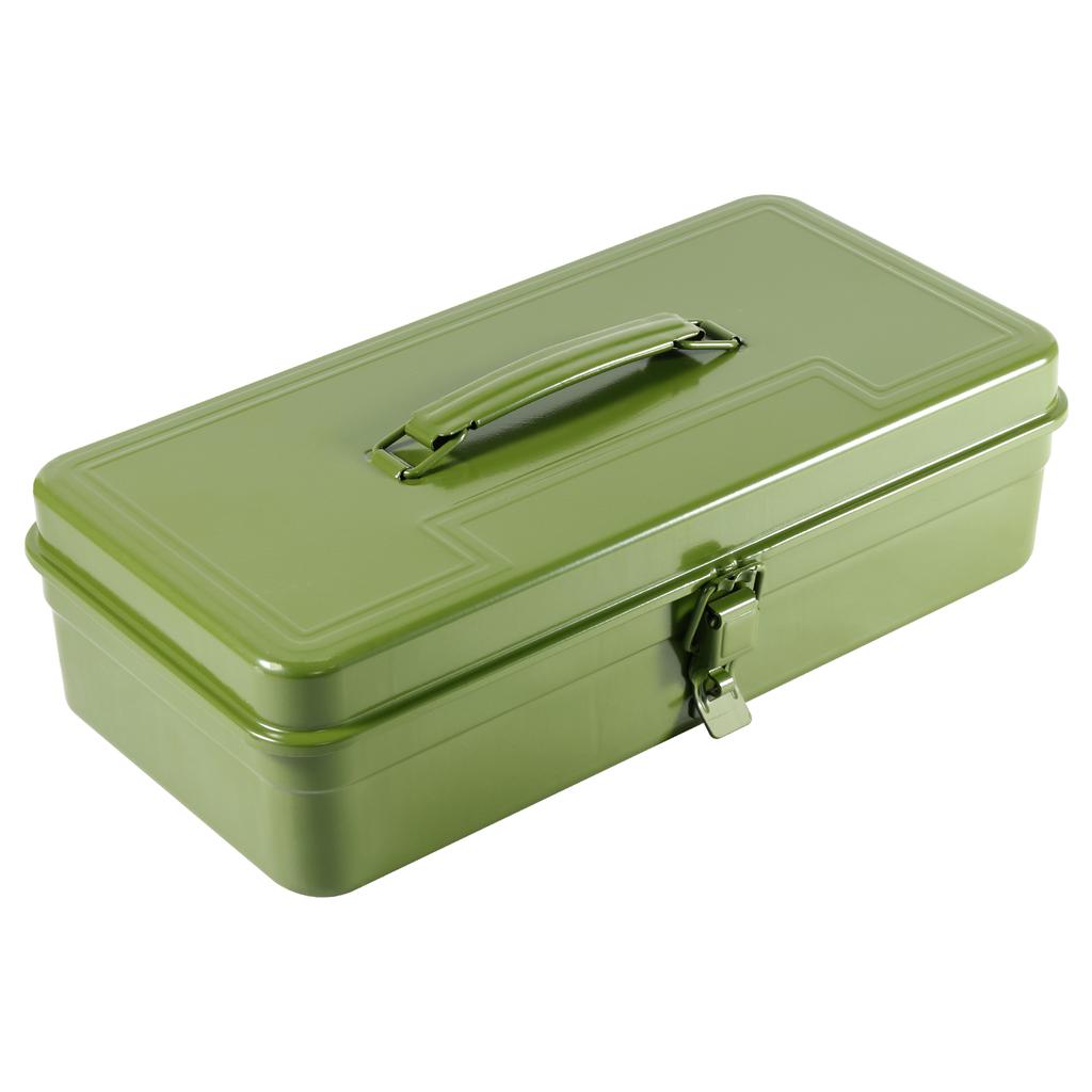 Iron Tool Box Portable Tool Chest with Metal Latch Closure and Handle Multi-purpose Metal Tools Boxes for Household Workshop Car
