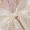Elegant Bow Ribbon Hairpins for Women Girl Long Pearl Hairpins Bowknot Stain Hairpins Spring Hairpin Hair Accessories Gift
