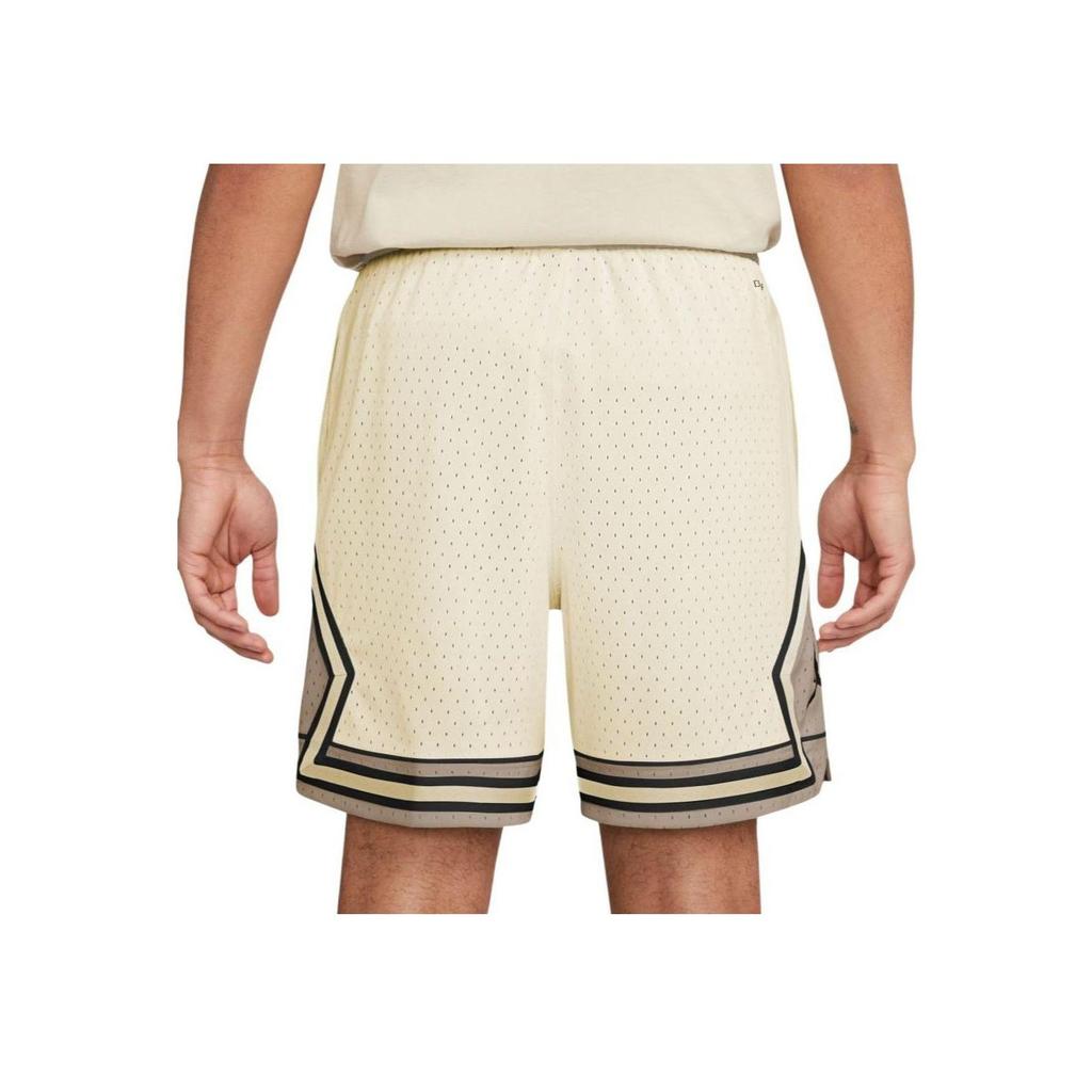 Jordan Striped Mid-Waist Drawstring Straight-Leg Casual Shorts Men Bottoms Beige DX1488-113
