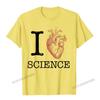 I Love Heart Science T Shirt  Biology Tee Tshirt Teacher Camisas Unisex Family Tshirts Hip Hop T Shirt Cotton Unisex Party
