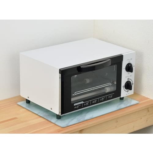 Pearl Metal HB-6930 Tempered Glass Kitchen Plate, Heat-Resistant up to 200C, Can be Used as a Trivet, Cutting Board, Multi-Plate, or Placemat, Slate,