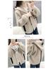 Women's Versatile Hooded Cardigan Jacket 2025 - Spring & Autumn Loose Sweater Jacket