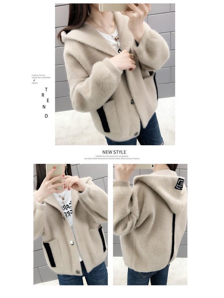Women's Versatile Hooded Cardigan Jacket 2025 - Spring & Autumn Loose Sweater Jacket