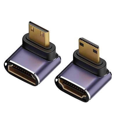 YFFSFDC Mini HDMI Male To HDMI Female Adapter of Mini HDMI Male To HDMI Female Adapter Mini HDMI Extension Adapter TV HDR Full HD Compatible Portable