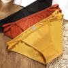 Woman Underwear Cotton Briefs Seamless Solid Color Panties