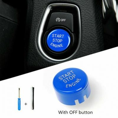 Blue Car Engine Start Stop Button Replace Cover For BMW F Chassis F10 F20 F30