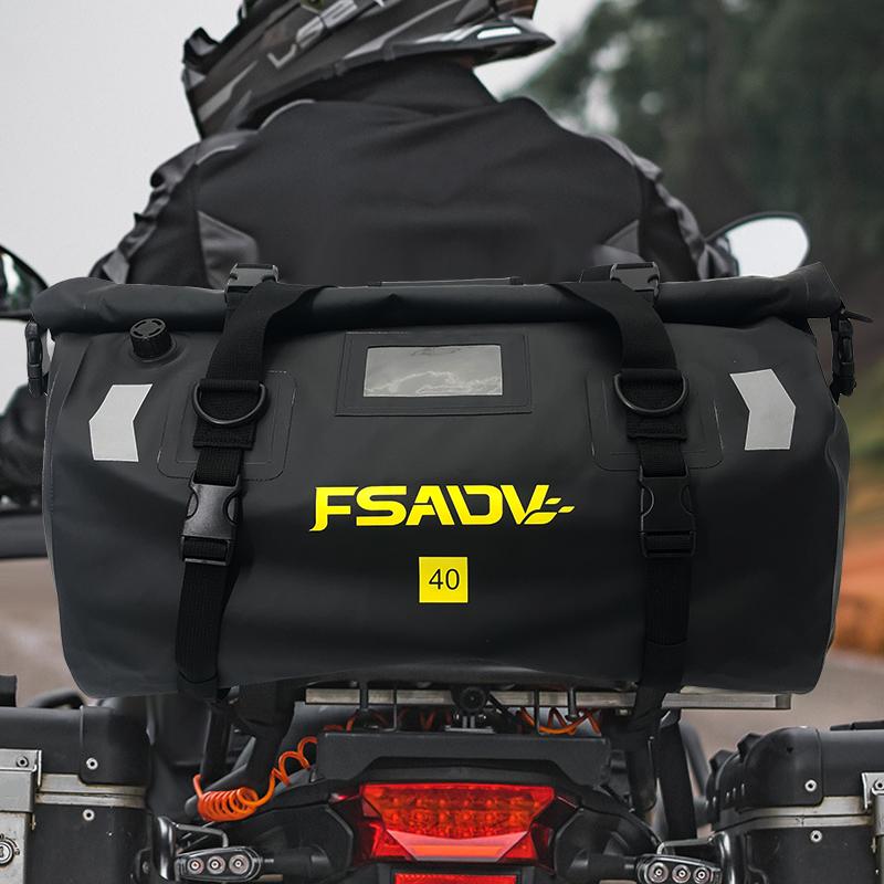 Motorcycle Waterproof Tail Bag Travel Outdoor Dry Luggage Roll Pack Bag 40l/66l Motorbike Luggage Backpack Motorcycle Seat Bag