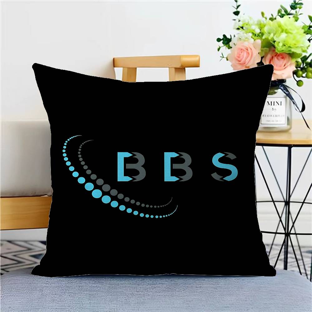 BBS Racing Car Pillow Cushion Cover Pillowcase Living Room Sofa Home Decor Customized