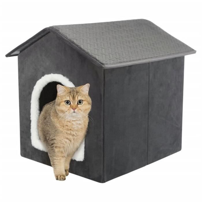 TRIXIE Maison Animaux De Compagnie Livia 38x41x44 Cm Gris Et Blanc 442666