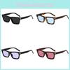 Black Frame Square Sunglasses For Women With Uv400 Coating And Gray Lenses For Street Style