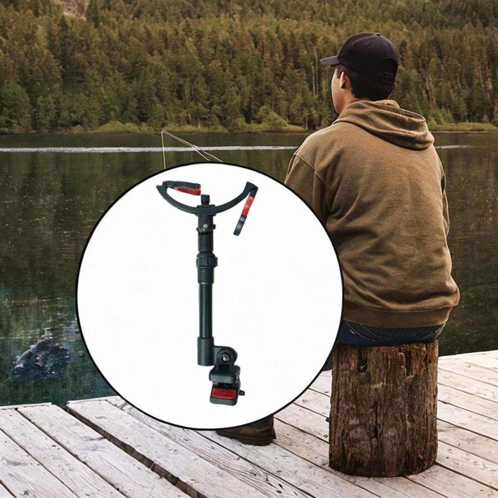 

Fishing Rod Holder for Chair Adjustable Support Bracket Kayak Dock чорний