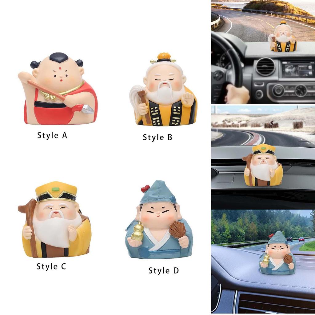 Car Dashboard Ornament Cute Collectible Statue Desktop for Housewarming