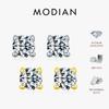 Modian Мозанітний Дорогоцінний Камінь Прозорий Колір D Срібло 925 Маленькі Крихітні Блискучі Пусети Для Жінок Весільні Тонкі Прикраси