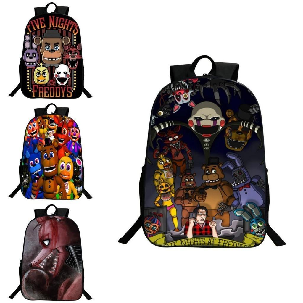 Vibrant Five Nights At Freddy's Backpack With Anime Pattern For Kids And Students