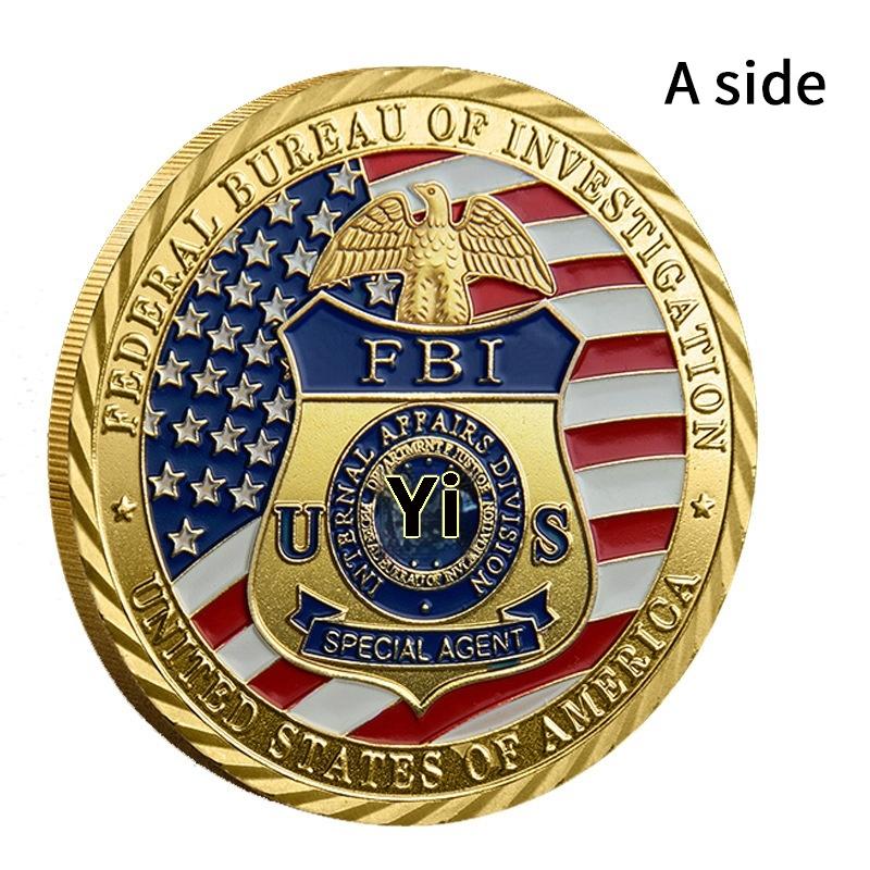 Fbi Gedenkmünze, Weißkopfseeadler, Erzengel Schwert Gedenkmünzen Anti-Terrorismus und Anti-Böses Gedenkmedaillen