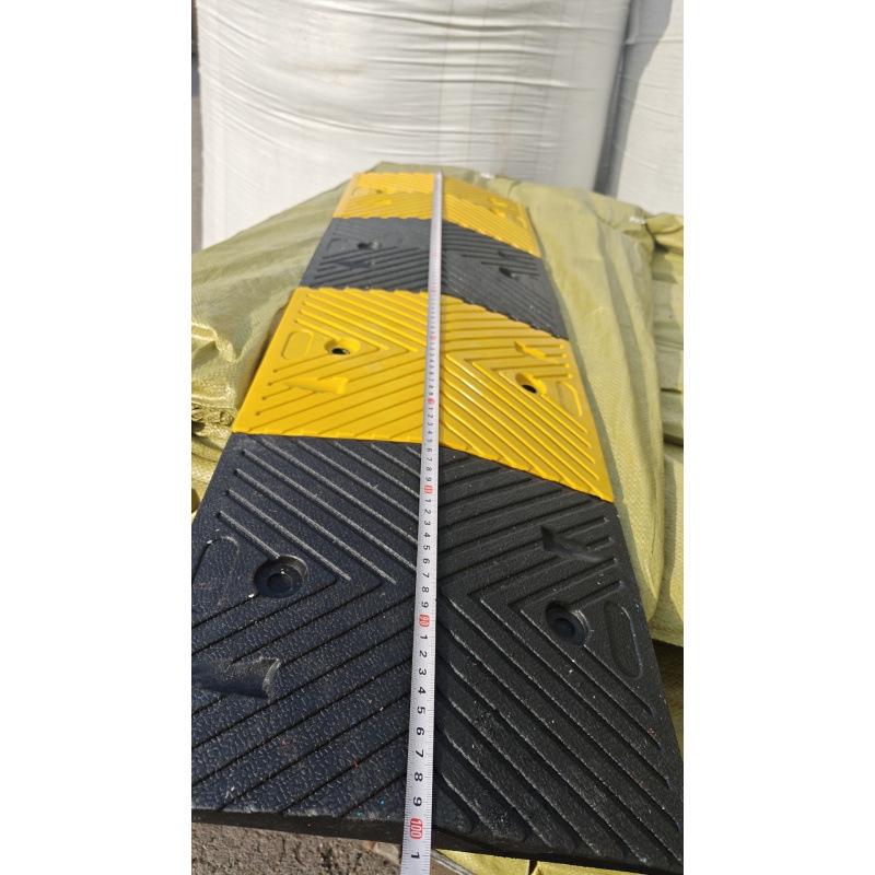 Rubber Speed Bump: Door, Road, Groove, Ramp Mat - Parking Wheel Stopper with Shock Absorption.