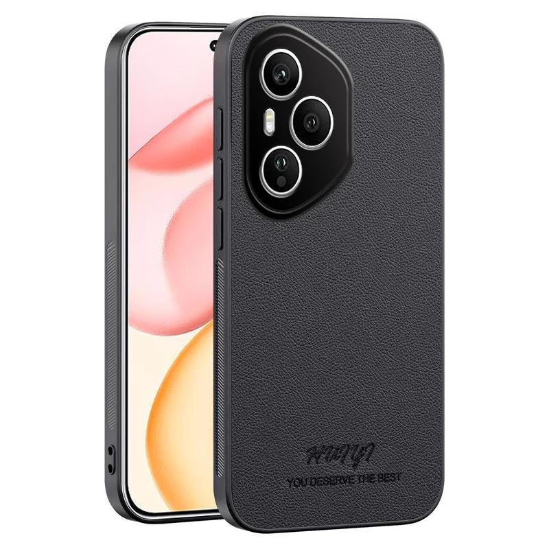 Luxury Business Leather Soft Frame Magnetic Cover For Honor 400 Pro Honor400Pro 5G Phone Cases Capa