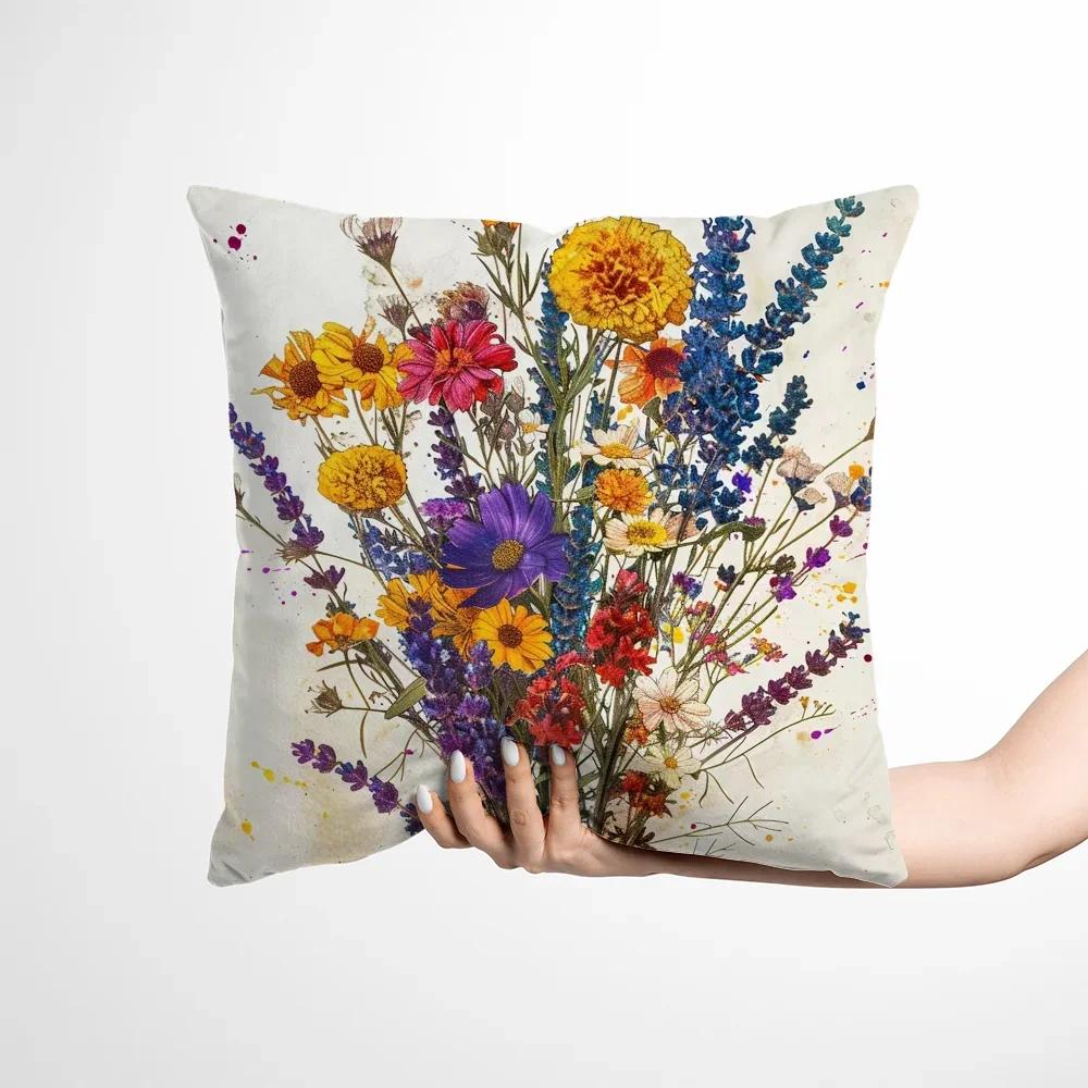 

Декоративные наволочки для диванных подушек и цветы Короткие плюшевые наволочки Наволочки для подушек x Наволочка для подушки Подушки 66x66cm розовый