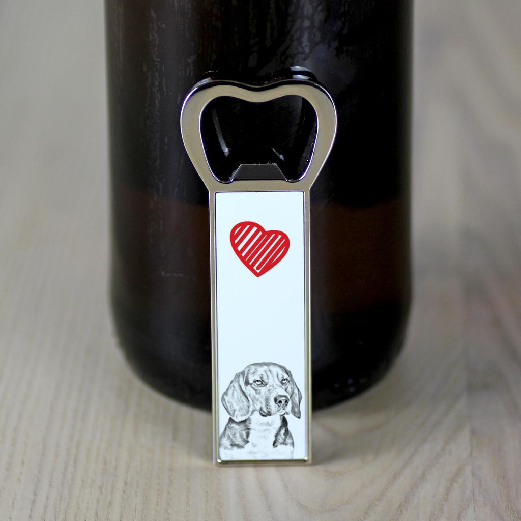 Beagle – Bottle opener with a dog, personalized fridge opener | Art-Dog
