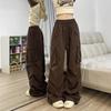 Unisex Retro Pleated Layered Hip Hop Pants - Casual, Versatile, Autumn/Winter Trend